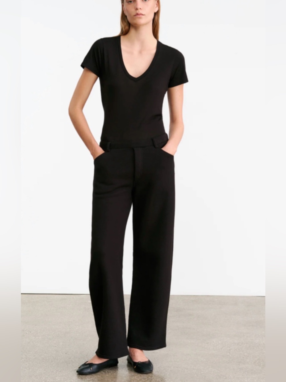 Nili Lotan "Tribeca Sweatpants" Barrel leg Black Size M